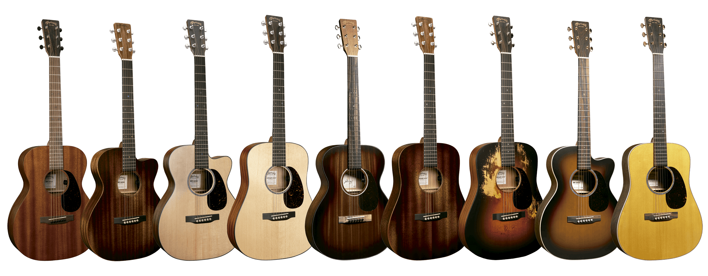 Martin Junior Series 全機種ラインナップ