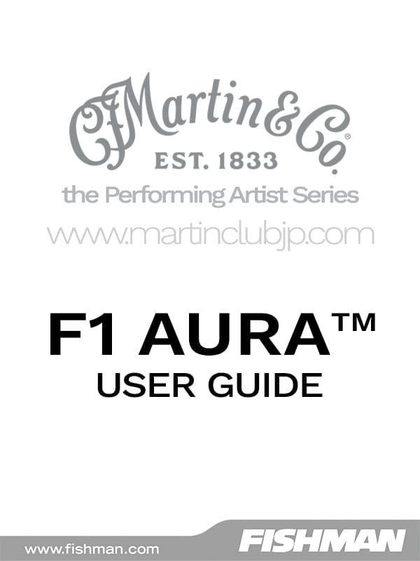 FISHMAN F-1 AURA USER GUIDE