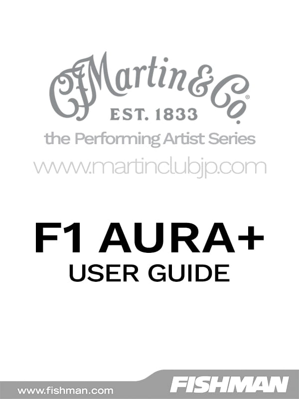 FISHMAN F-1 Aura Plus USER GUIDE