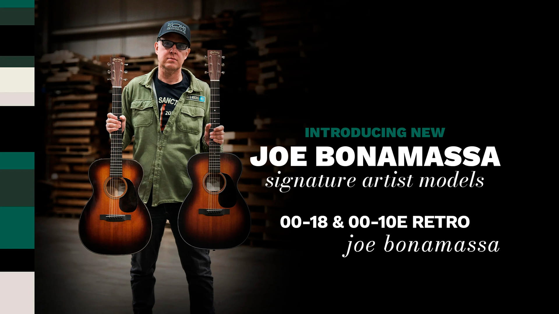 ジョー・ボナマッサとMartinのコラボレーションモデル、00-18 Joe Bonamassaと 00-10E Retro Joe Bonamassa リリース