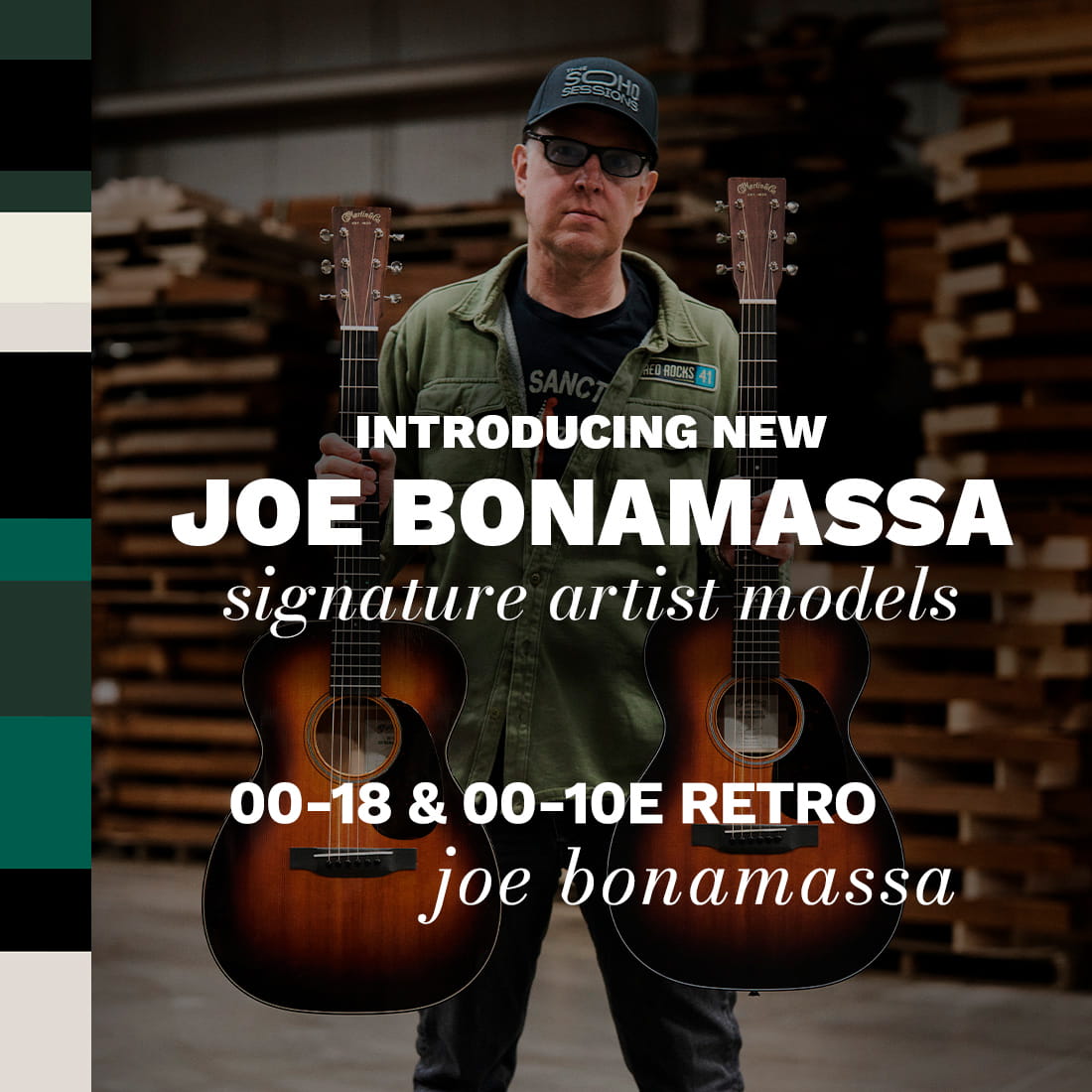 ジョー・ボナマッサとMartinのコラボレーションモデル、00-18 Joe Bonamassaと 00-10E Retro Joe Bonamassa リリース