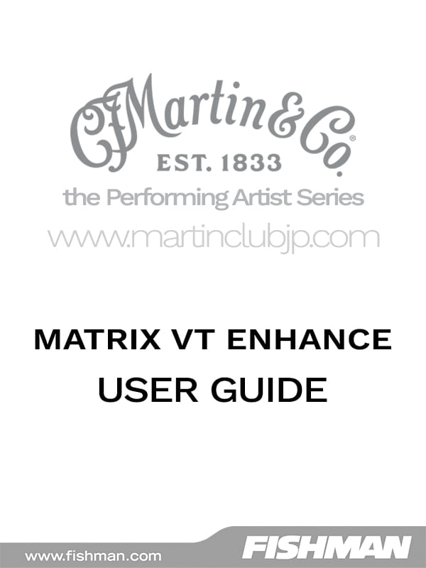 MATRIX VT ENHANSE USER GUIDE