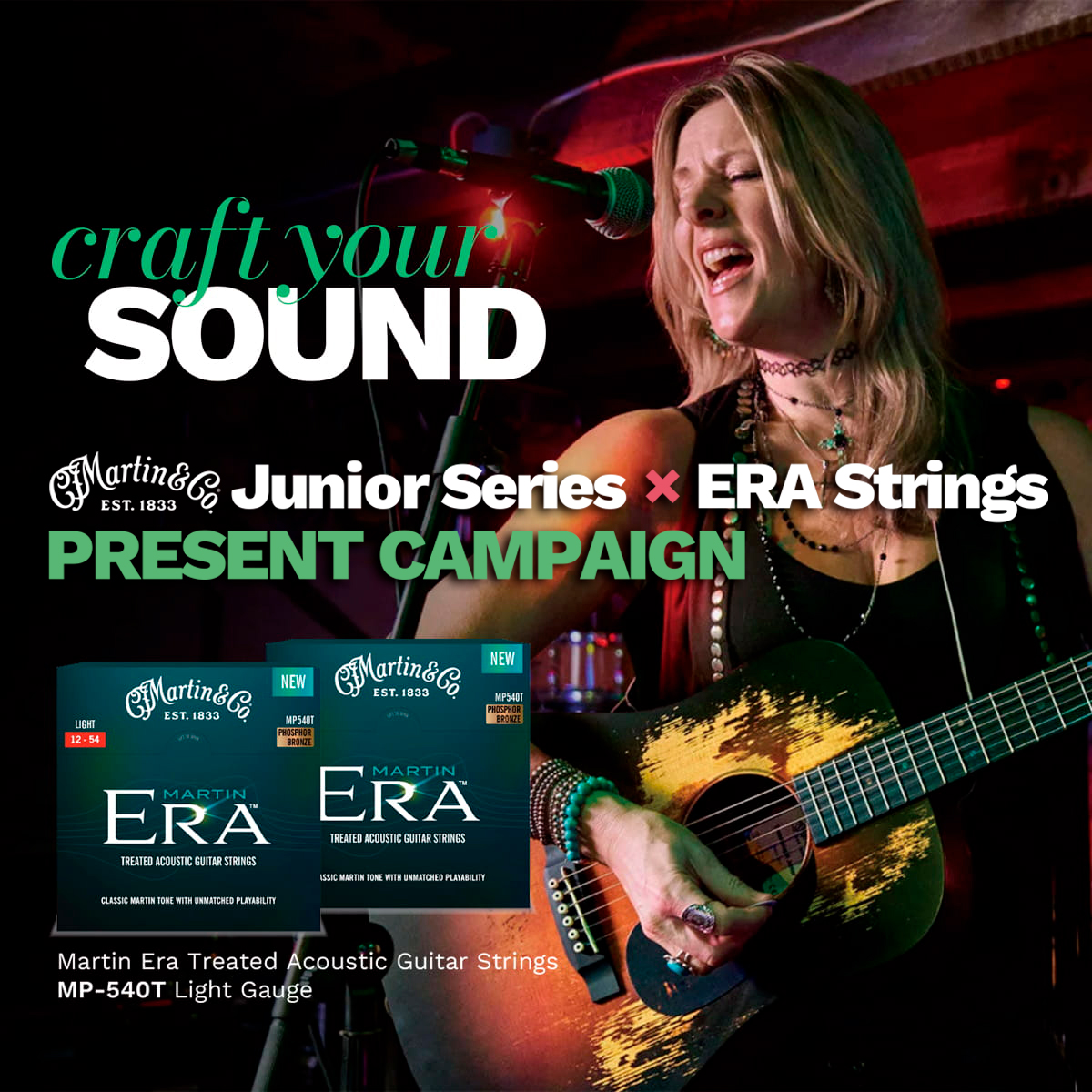 Martin Junior Series 購入の方に Martin ERA Stringsをプレゼント！ Junior Series × ERA Strings PRESENT CAMPAIGN スタート