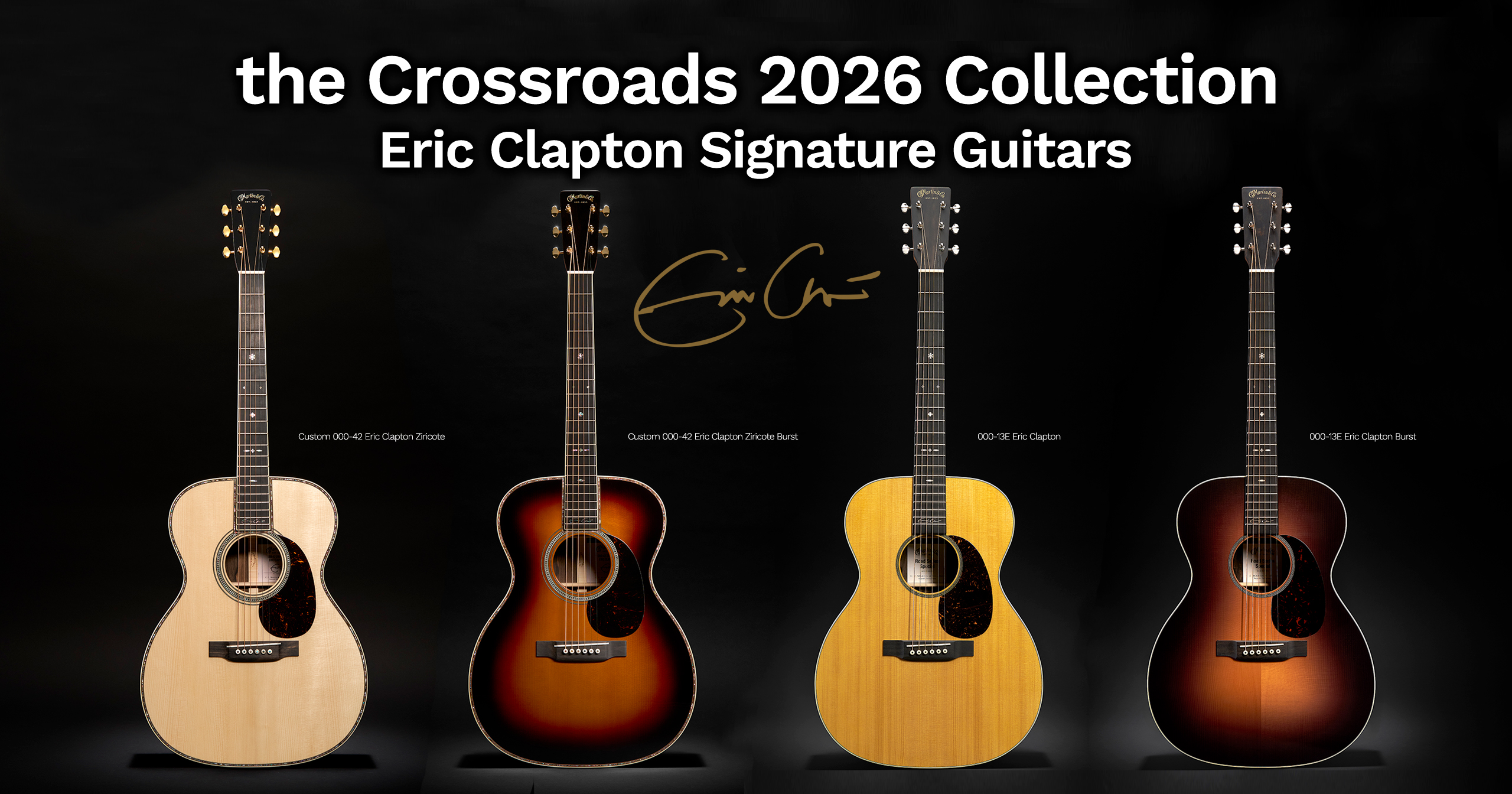 the Crossroads 2026 Collection Eric Clapton Signature Guitars 国内入荷のお知らせ