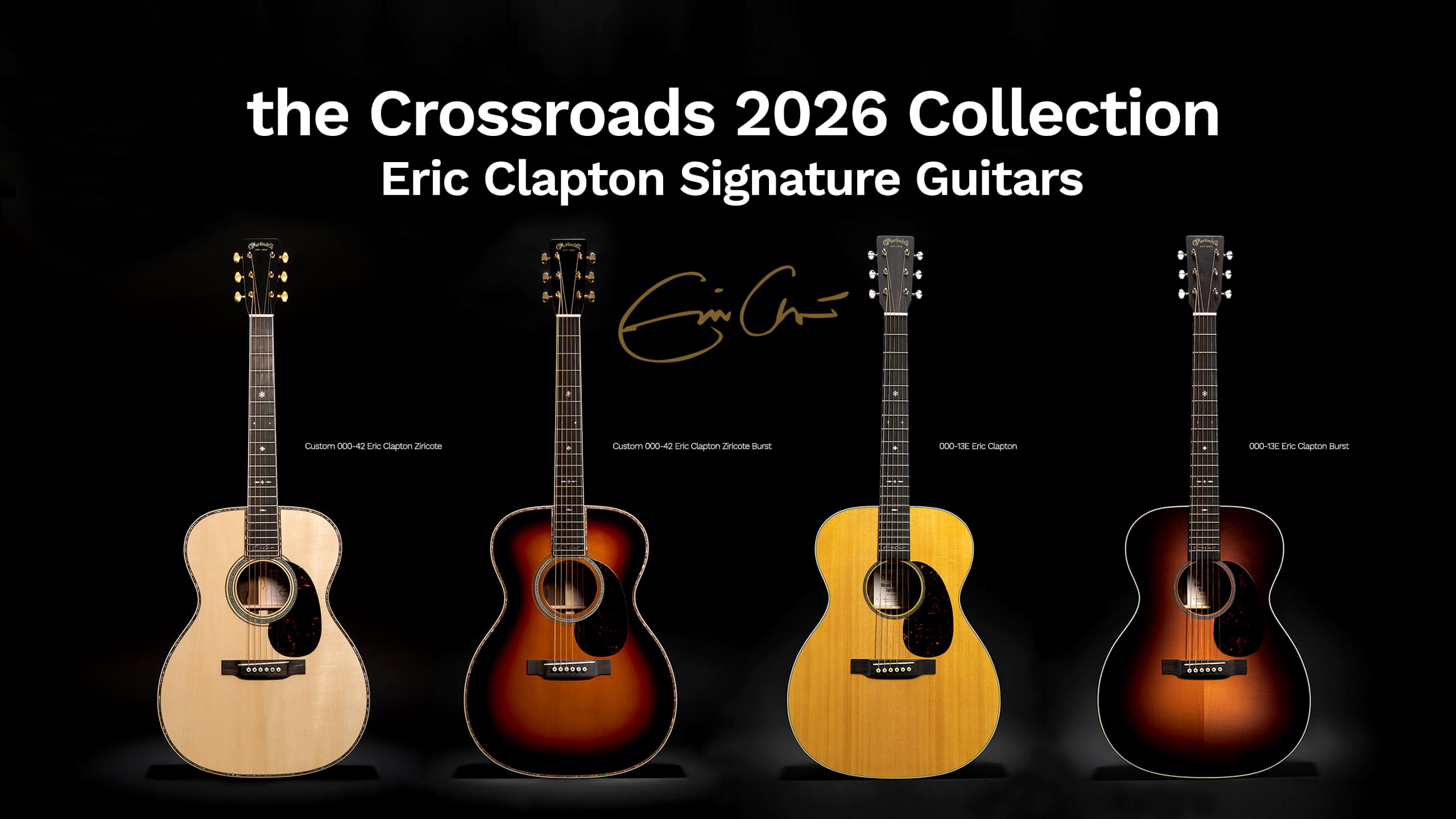 the Crossroads 2026 Collection Eric Clapton Signature Guitars 国内入荷のお知らせ